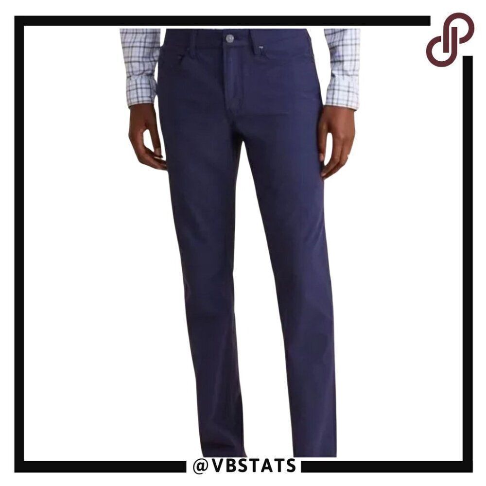 Vineyard Vines On-The Go Navy Athleisure Performance Pants in Size 40W x 38L